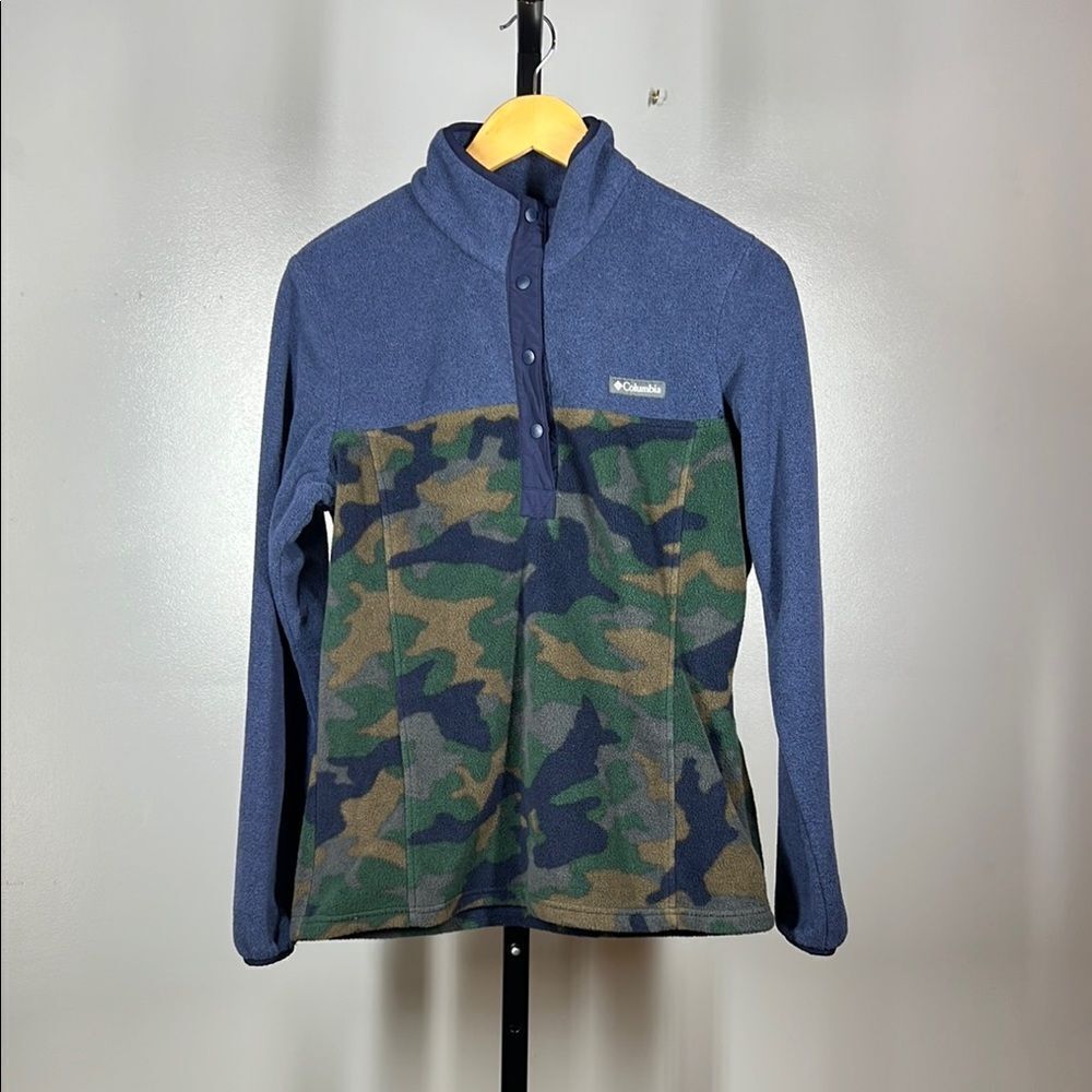 Columbia Blue and Camouflage Pullover